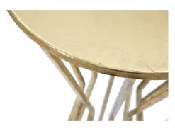 Discount Mesa VKH580, Oro, 38x38x100 cm, Kendra Home Dorado