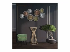 Discount Mesa VKH580, Oro, 38x38x100 cm, Kendra Home Dorado
