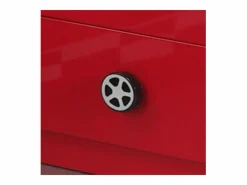 Online Mesilla de noche de coche de carreras de madera lacada en Cara Muebles Niño