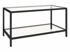 Outlet Clicnbuy Mesita de centro 2 piezas vidrio templado Transparente