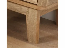 Hot Mesita de Noche 1 Cajón con Frente de Ratán y 1 Nicho L39 cm - PALMO Mesita De Noche