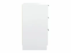 Discount Mesita de noche blanca 40x36x65 cm Mesita De Noche