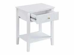 Discount Mesita de noche con 1 cajón y 1 estante en MDF - - NARIVA Mesita De Noche