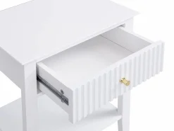 Discount Mesita de noche con 1 cajón y 1 estante en MDF - - NARIVA Mesita De Noche