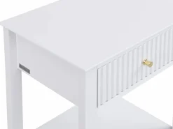 Discount Mesita de noche con 1 cajón y 1 estante en MDF - - NARIVA Mesita De Noche