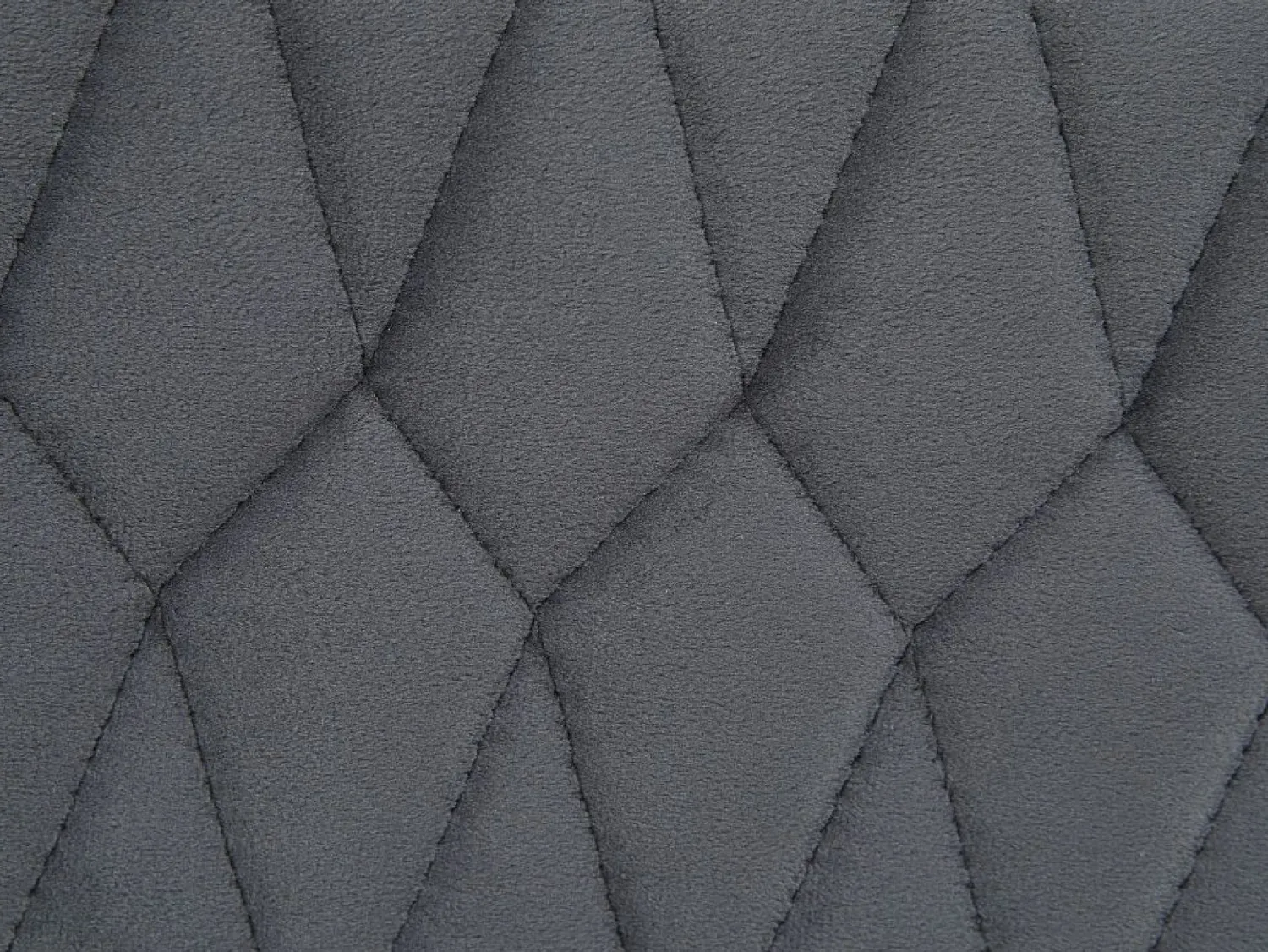 Clearance Vente-unique Mesita de noche con 1 cajón y 1 hueco, Terciopelo gris - DANIELE Gris antracita