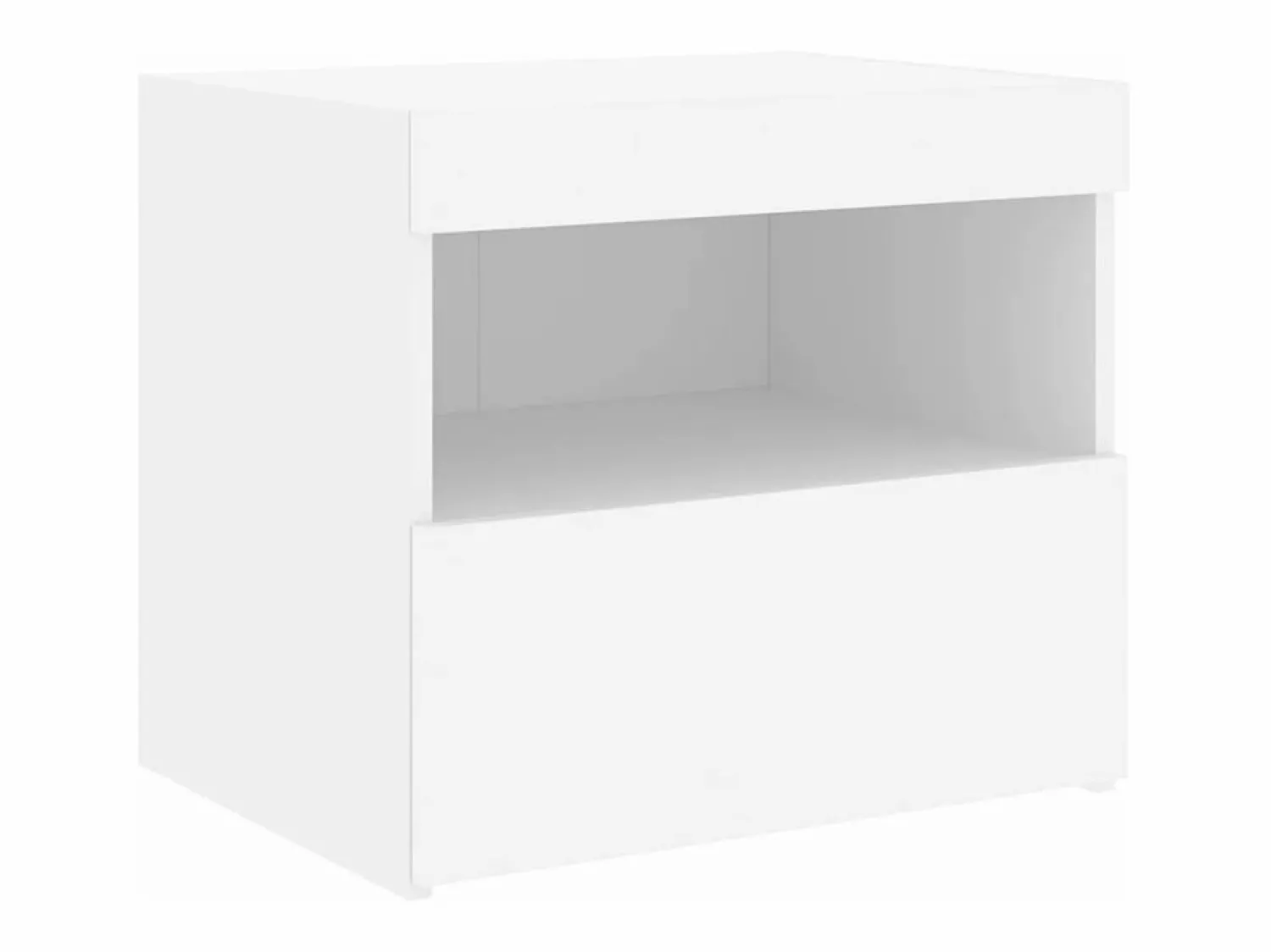 Clicnbuy Mesita de noche con luces LED 50x40x45 cm