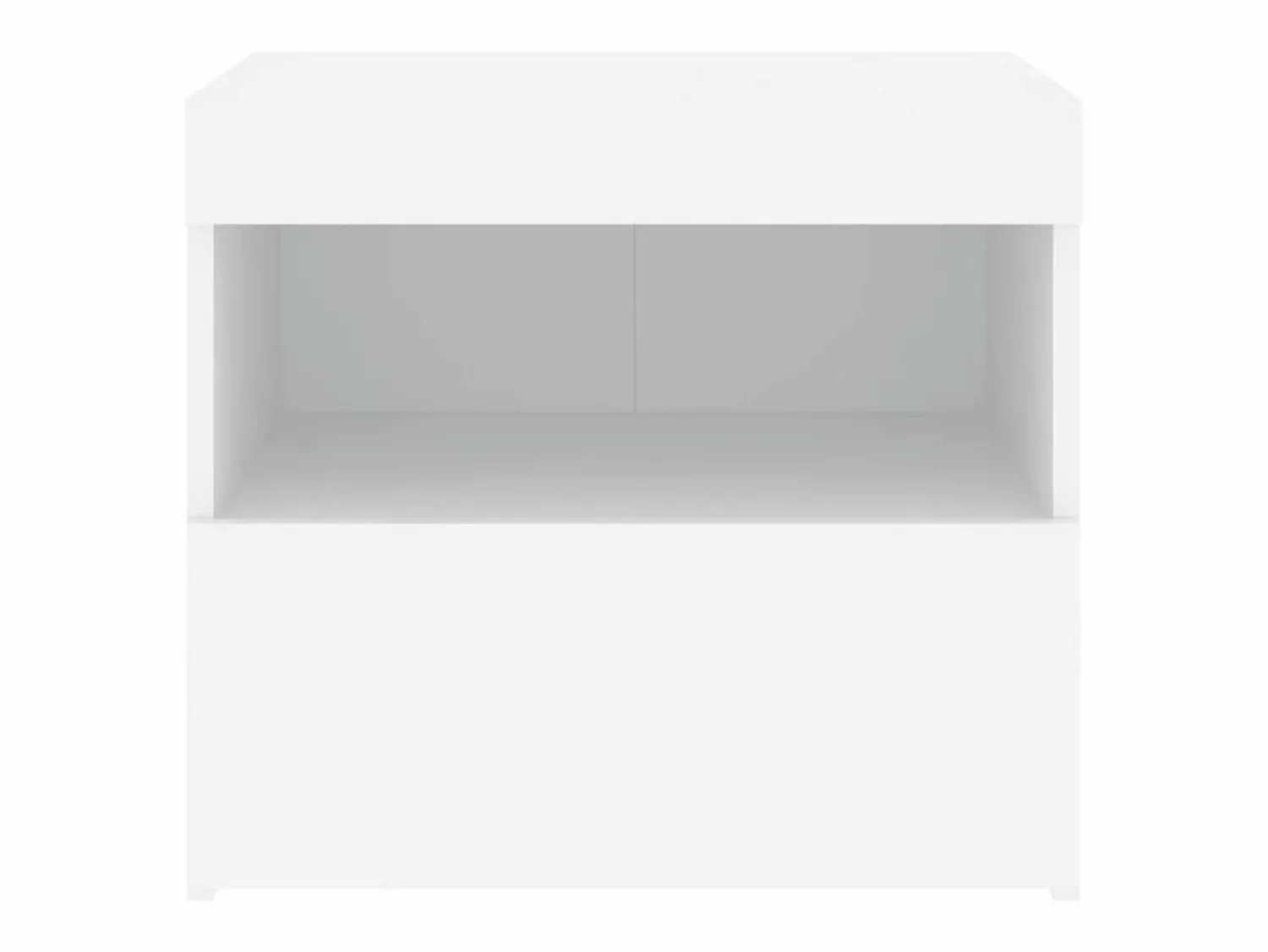 Clicnbuy Mesita de noche con luces LED 50x40x45 cm