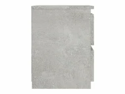 Clicnbuy Mesita de noche de aglomerado hormigón 30x30x40 cm Gris