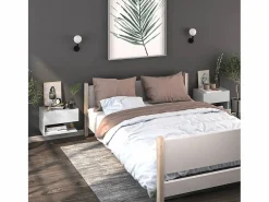 Discount Clicnbuy Mesita de noche de pared blanca Blanco