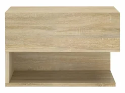 Hot Mesita de noche de pared 2 unidades color roble Sonoma Mesita De Noche