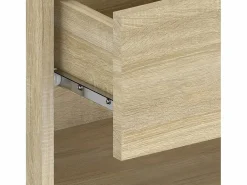 Hot Mesita de noche de pared 2 unidades color roble Sonoma Mesita De Noche