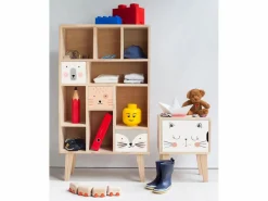 Clearance Mesita de noche de pino infantil con dibujo de gato Muebles Niño