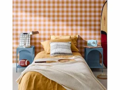 Sweeek Mesita de noche industrial de metal, set de 2 gris