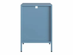 Sweeek Mesita de noche industrial de metal, set de 2 gris