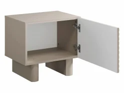 Sale Mesita de noche, juego de 2 con 1 puerta en MDF - LUDIMA Mesita De Noche