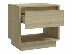Clicnbuy Mesita de noche madera contrachapada roble Sonoma 45x34x44 cm