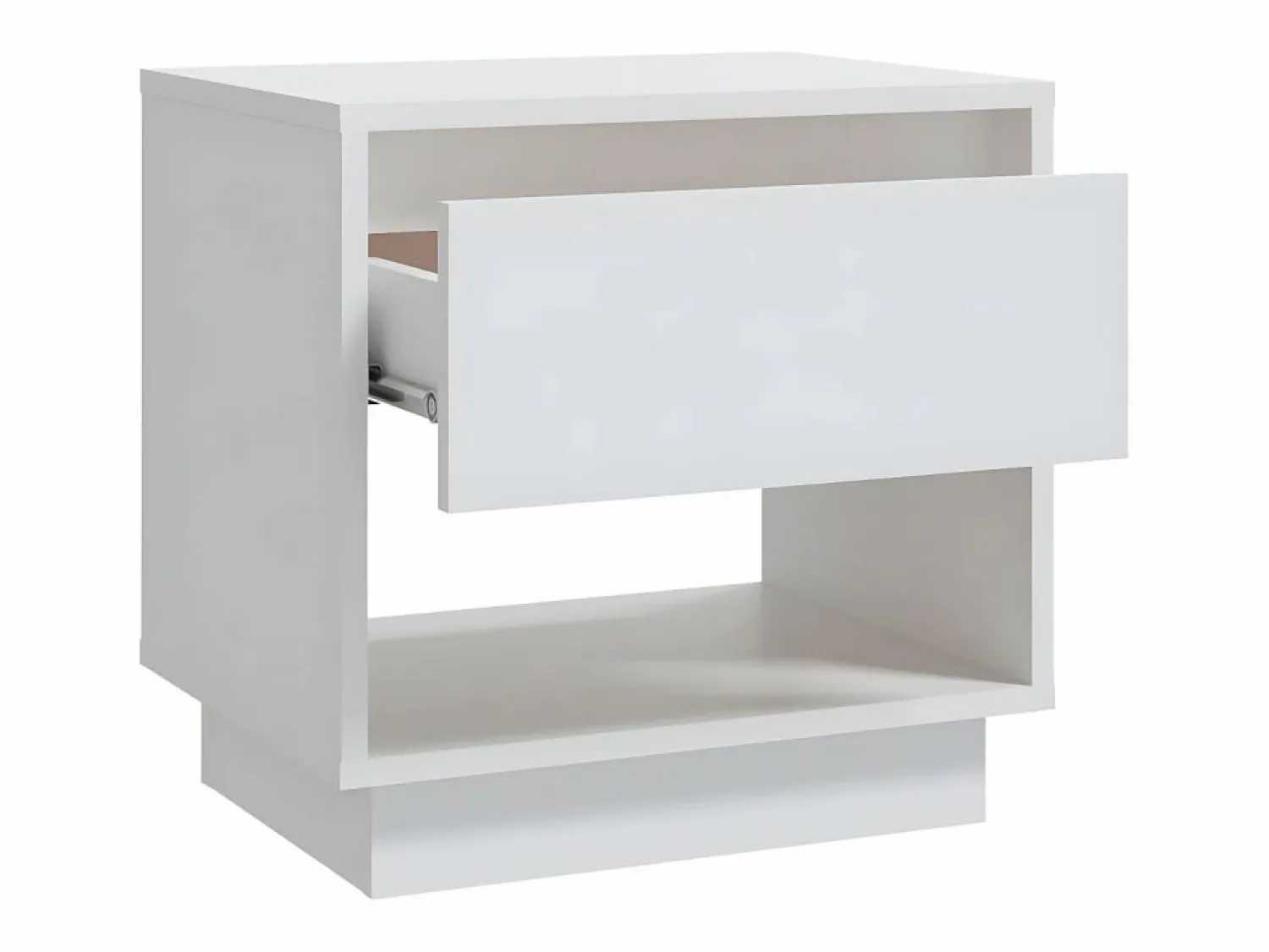 New Mesita de noche madera contrachapada 45x34x44 cm Mesita De Noche