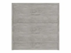 Clicnbuy Mesita de noche madera contrachapada hormigón 40x30x40 cm Gris