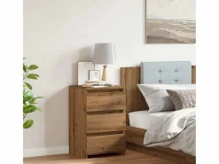 Clicnbuy Mesita de noche madera de ingeniería roble artisan 40x35x62,5cm