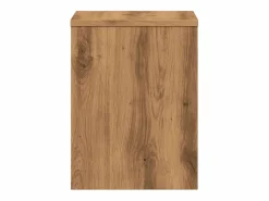 Clearance Clicnbuy Mesita de noche madera de ingeniería roble artisian 40x30x40 cm Marru00f3n