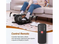 MERACH Mini Bicicleta Elíptica Eléctrica , 12 Niveles, Pantalla Táctil LCD, Control Remoto, Bandas de Resistencia, Base Antideslizante
