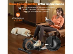 Online Mini elíptica para casa, pedales grandes, silenciosa, 8 niveles de resistencia, pantalla LCD, ideal para mayores Aparato De Musculación