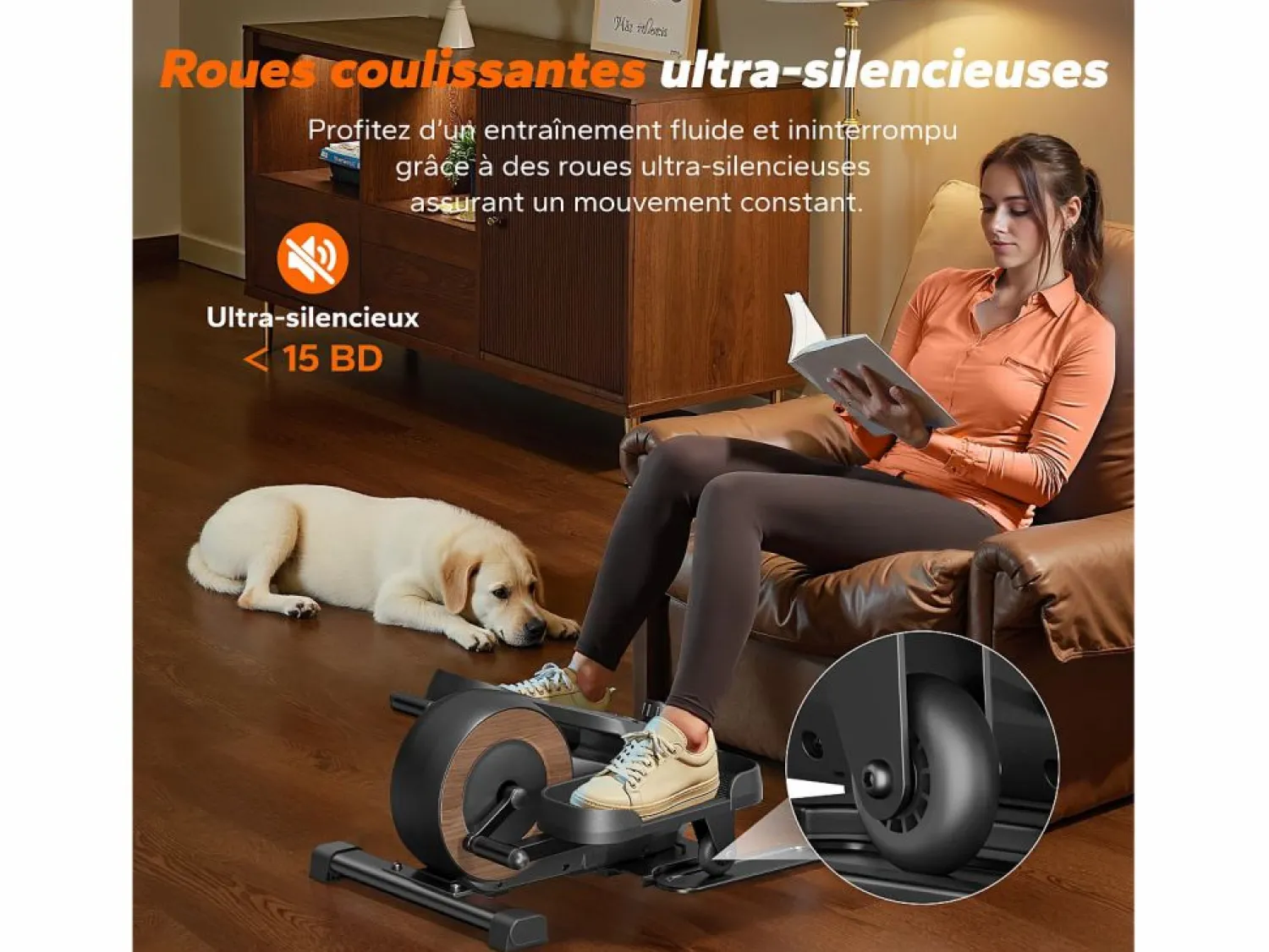 Online Mini elíptica para casa, pedales grandes, silenciosa, 8 niveles de resistencia, pantalla LCD, ideal para mayores Aparato De Musculación