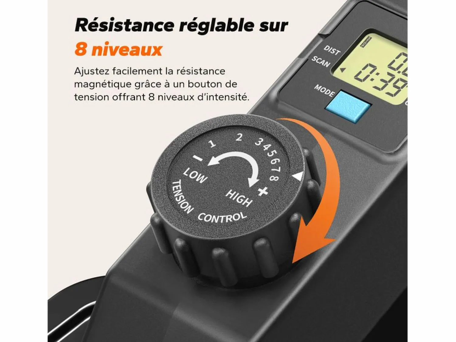 Online Mini elíptica para casa, pedales grandes, silenciosa, 8 niveles de resistencia, pantalla LCD, ideal para mayores Aparato De Musculación