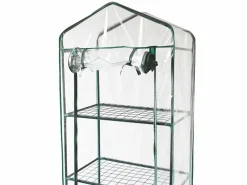 Monstershop Mini Invernadero de 4 niveles PVC Transparente Cubierta Impermeable Estantes Pequeños Casa de Cultivo de Plantas Jardín al Aire Libre Marco de Acero | Pala Gratis