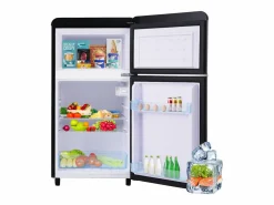 Best Mini nevera retro, 72 L en total, 21 L en congelador, 51 L en frigorífico, Clase energética E, LED, Diseño retro, Color (45 x 44 x 91 cm) Electrodomésticos De Frío