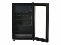 Best Mini refrigerador de 76 L, congelador de 6 L + refrigerador de 70 L, 5 niveles de temperatura, LED, R600a, acero inoxidable, (40 x 43,5 x 71,6 cm) Electrodomésticos De Frío