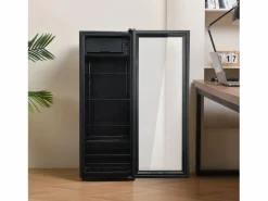 Online Hauss Spole Mini refrigerador de 128 litros con estantes ajustables y LED azul - Negro