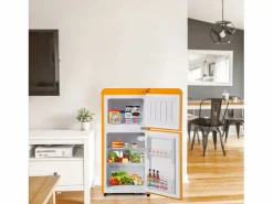 Discount Mini Refrigerador 22L + 38L, 7 Nivel de temperatura, -27 ° C∽13 ° C, sonido 45 dB, Energy Clase E, 102kWh/año, 42x45.5x88.8cm Electrodomésticos De Frío