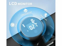 Discount Mini-stepper con pantalla LCD, compacto, de acero, color negro (44,5x29x20 cm)