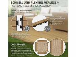 Sale ML-DESIGN Perfil recto de wpc marrón teca 38x2x7,5 cm borde de remate para baldosas con sistema de clic aspecto madera para terraza, piscina o patio Marru00f3n