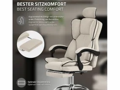 New Silla de oficina ergonómica, , Altura ajustable con respaldo alto Silla De Oficina