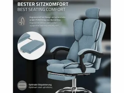 ML-DESIGN Silla de oficina ergonómica, , regulable en altura con respaldo alto