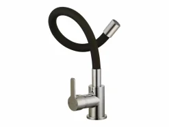 Discount Mémory mezclador para fregadero estilo acero inoxidable con manguera flexible con memoria de forma Grifo De Cocina