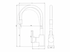 Sale Mémory Mezclador para fregadero cromado con manguera flexible con memoria de forma Grifo De Cocina