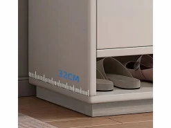 Online MODERNA CÓMODA BLANCA CON GRAN CAPACIDAD PARA ZAPATOS ESTANTERÍA DE 2 PUERTAS ESTRECHA Zapatero|Mueble De Almacenaje