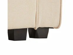 Outlet Moderno sofá recto de 4 plazas con bolsillos laterales y cojines - en tejido de lino - mueble de salón - Sofá Modular|Sofá - 4 Plazas