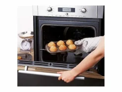 Clearance Molde de magdalenas Asimetría 6 huecos antiadherente inox 5x18x29 cm Material Y Utensilios De Cocina