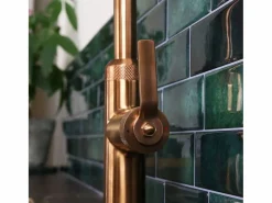 Essebagno Molette Mezclador de fregadero con teleducha extraíble en cobre cepillado