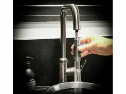 New Essebagno Molette Mezclador de fregadero con teleducha extraíble en acero inoxidable Bronce