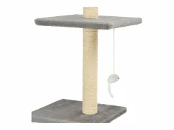 Hot Garden Furniture Mora Rascador para gatos con poste rascador de sisal 260 cm Gris