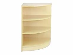 Discount Monstershop Mostrador Comercial Esquinero Curvo LM60 60x60x90cm – color Arce Color natural claro