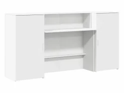 Online Clicnbuy Mostrador de recepción 200x50x103,5 cm madera ingeniería Blanco