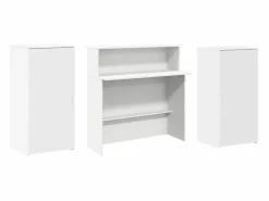 Online Clicnbuy Mostrador de recepción 200x50x103,5 cm madera ingeniería Blanco