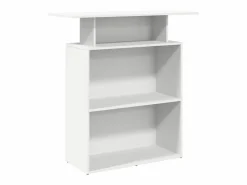 New Clicnbuy Mostrador de recepción 100x40x104cm madera de ingeniería Blanco